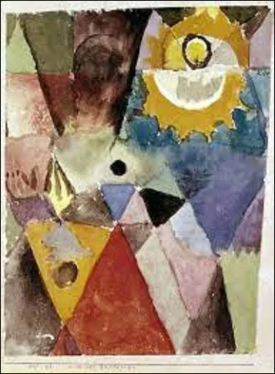 Quel artiste a exécuté ce tableau nommé ''Devant la lampe à gaz'' ?