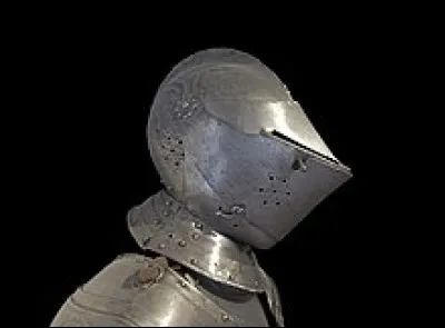 Comment s'appelle cette armure de tête, un casque fermé qui apparaît au XVe siècle ?