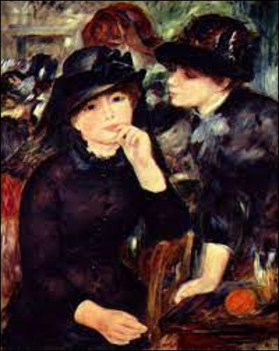 On débute ce quiz en cherchant un impressionniste. De ces trois membres, lequel a réalisé cette toile nommée ''Jeunes filles en noir'', en 1881 ?