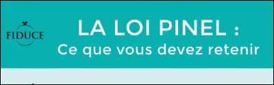 Quel bien est concerné par la loi Pinel ?