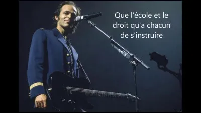 ''Il changeait la vie'' - Jean-Jacques Goldman : 
''Et loin des beaux discours, des grandes théories...