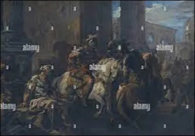 Vers 1753, quel artiste a peint ce tableau intitulé ''Bélisaire mendiant aux portes de Rome'' ?