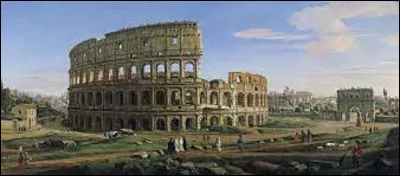 Quel peintre de l'école vénitienne a peint ce tableau intitulé ''Le Colisée et l'Arc de Constantin'', entre 1772 et 1780 ?