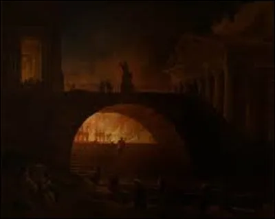 Vers 1771, quel préromantique a peint ce tableau nommé ''L'Incendie de Rome'' ?