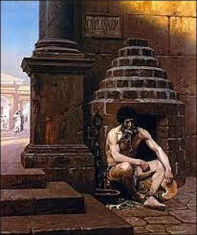 Exécuté en 1881, ''Cave canem, prisonnier de Rome'' est un tableau peint par un académicien. Qui est l'auteur de cette huile sur toile ?