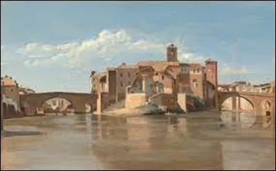 Parmi ces trois membres de l'école de Barbizon, lequel a, entre 1825 et 1828, réalisé cette toile intitulée ''L'Île et le pont de San Bartolomeo, Rome'' ?