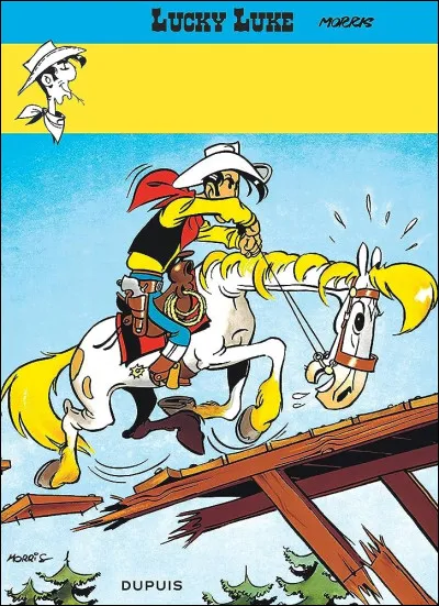 Quel est le titre de cet album de BD qui fut le premier de la série "Lucky Luke" ?