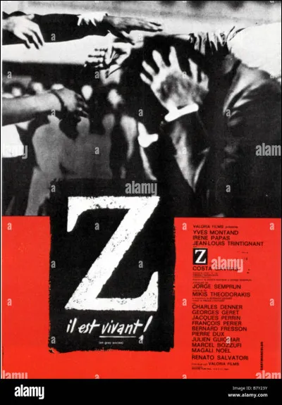 Qui sont les principaux acteurs du long-métrage intitulé "Z" ?