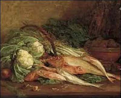 De ces trois impressionnistes, lequel a réalisé ce tableau nommé ''Nature morte aux légumineuses et aux poissons'' ?