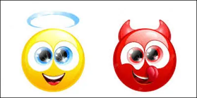 Lequel de ces deux smileys représente le démon ?