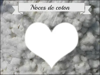 Les noces de coton correspondent à combien d'années de mariage ?