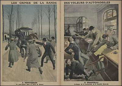 Revenons chez nous avec cet autre gang célèbre : comme aurait dit Joe Dassin, c'était la bande à Bonnot. Se déclarant anarchistes les bandits utilisaient des méthodes modernes (autos et fusils à répétition) pour commettre leurs exactions. En 68 Philippe Fourastié en tire un film. Qui interprète Raymond la Science.