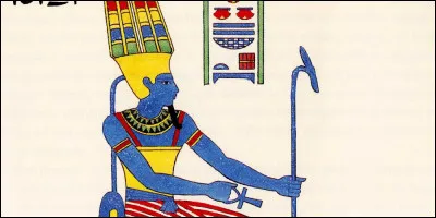 Je suis une divinité égyptienne associée au dieu solaire Rê. Représenté comme un homme avec une tête de bélier, je symbolise la puissance créatrice du Soleil et étais vénéré comme le roi des dieux et le souverain de l'univers. Qui suis-je ?