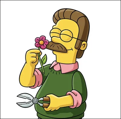 Dans "Les Simpson" , Ned Flanders est un gaucher. Que fait-il pour aider sa communauté ?