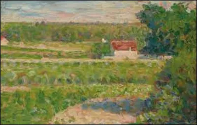 Parmi ces trois pointillistes, lequel a réalisé cette toile intitulée ''La Maison au toit rouge'', vers 1883 ?