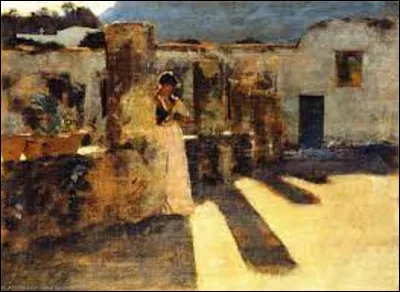 Lequel de ces trois impressionnistes américains, a immortalisé cette femme dans son tableau nommé ''Fille de Capri sur un toit'', en 1878 ?