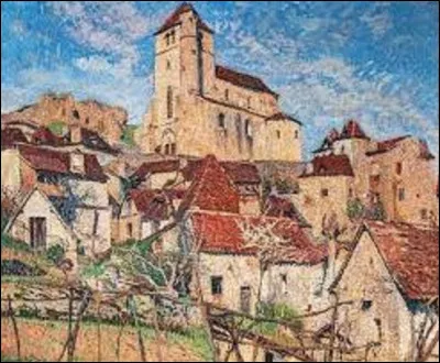 Quel postimpressionniste a peint cette toile intitulée ''Les Toits, Saint-Cirq Lapopie'' ?