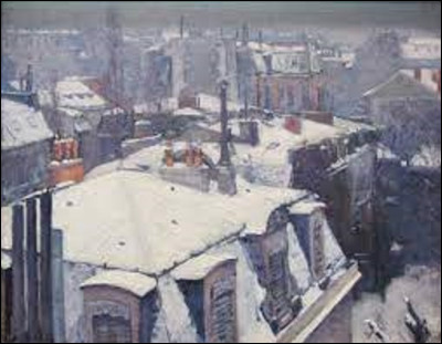 On débute ce quiz en cherchant un impressionniste. De ces trois membres, lequel a réalisé, entre 1878 et 1879, ce tableau nommé ''Vue de toits (effet de neige)'' aussi appelé ''Toits sous la neige, Paris'' ?