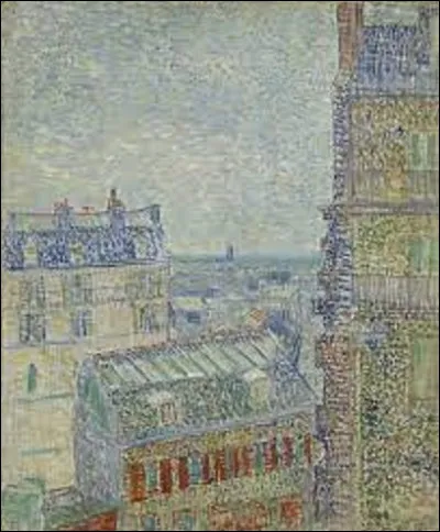 En 1887, quel postimpressionniste a peint cette toile intitulée ''Vue des toits de Paris'' ?