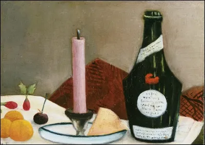 Qui est le peintre ''naïf'' français, auteur de ce tableau, intitulé ''La Bougie rose'' ?