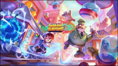 Cette fille aux cheveux violets porte un pull jaune et un pantalon bleu. Elle se balade avec une bombe pour taguer et porte un masque. Elle a de la peinture sur son bras gauche. Elle fait partie de l'équipe principale. Elle est à 100 clés ! Qui est-elle ?