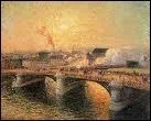 Qui a peint 'Le Pont Boeldieu  Rouen, soleil couchant' ?