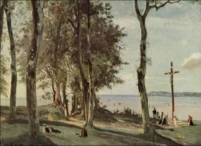 Qui a peint 'Le calvaire de la Cte de Grce, Honfleur' ?