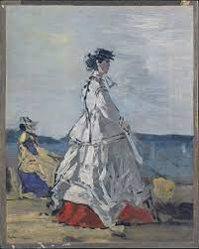 On débute ce quiz en cherchant un impressionniste. De ces trois membres, lequel a peint, vers 1860, ce tableau intitulé ''La Princesse Pauline Metternich sur la plage'' ?