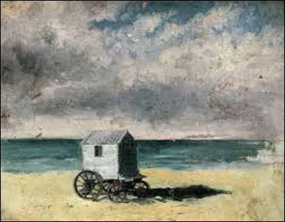 Quel symboliste a peint cette toile, en 1876, intitulée ''Cabane de bain'' ?