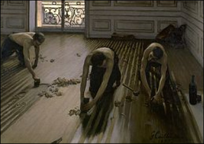 Qui a réalisé le tableau intitulé " Les Raboteurs de parquet " en 1875 ?