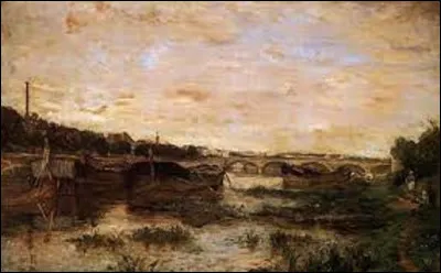 En 1866, quel(le) impressionniste a réalisé ce tableau nommé ''La Seine en aval du pont d'Iéna'' ?