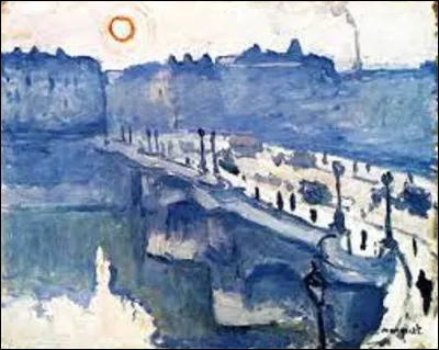 Datant de 1906, ''La Seine au Pont-Neuf, effet de brouillard'' est un tableau fauviste. De ces trois membres, lequel a exécuté cette huile sur toile ?