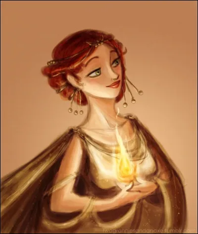 Maintenant, Hestia, une question plus difficile, elle est la déesse de...