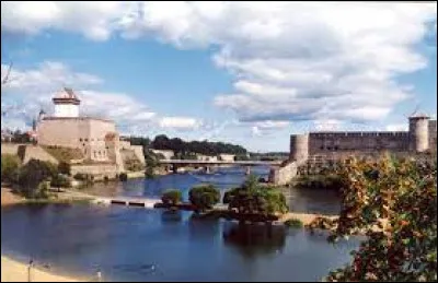 Dans quel pays se trouve Narva, ville de 55 000 habitants située à la frontière avec la Russie ?