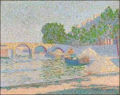 En 1904, quel artiste a peint cette toile intitulée ''Péniches au bord de la Seine'' ?