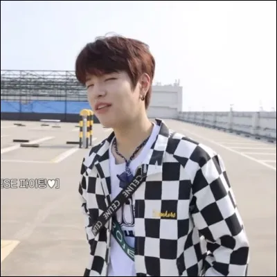 On termine avec Seungmin de Stray Kids ! Petits indices sur la photo qui indiquent la marque !
