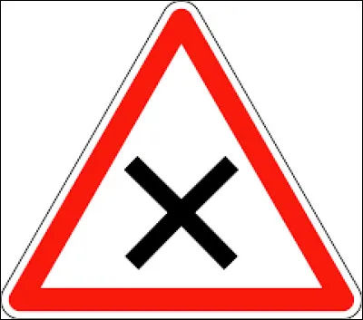 Que signifie ce panneau avec une croix ?