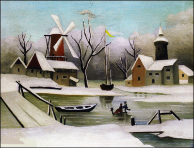 À quel peintre naïf doit-on ce paysage d'hiver ?