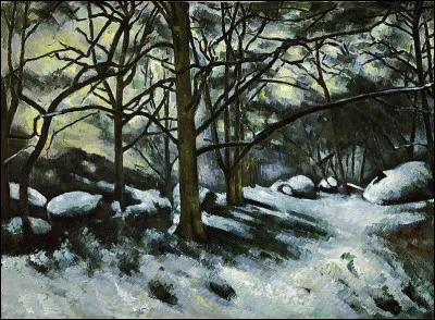 Qui a représenté la "Neige fondante à Fontainebleau" ?