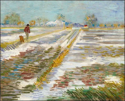 Qui est l'auteur de ce "Paysage sous la neige" ?