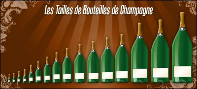 Laquelle de ces bouteilles de champagne a une contenance de 3 litres ?