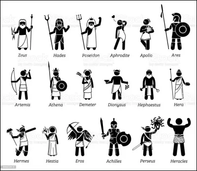 Parmi ces dieux de la mythologie, lequel était un dieu grec ?