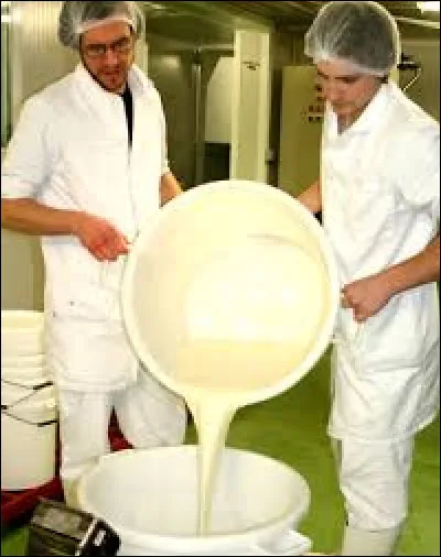 Quelle est la marque du distributeur du yaourt "Perle de lait" ?