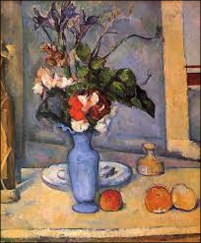 On débute ce quiz en cherchant un impressionniste. De ces trois membres, lequel a réalisé ce tableau nommé ''Le Vase bleu'', entre 1889 et 1890 ?