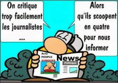 L'humour est impitoyable envers les journalistes !