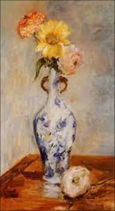 Datant de 1888, ''Vase bleu'' est une nature morte impressionniste. Quel membre est l'auteur de cette toile ?