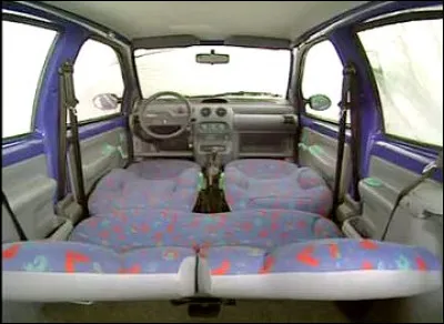 Quelle est l'originalité de l'intérieur de la Twingo ?