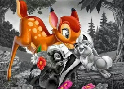Dans l'animé "Bambi", quel est le nom de la mouffette ?