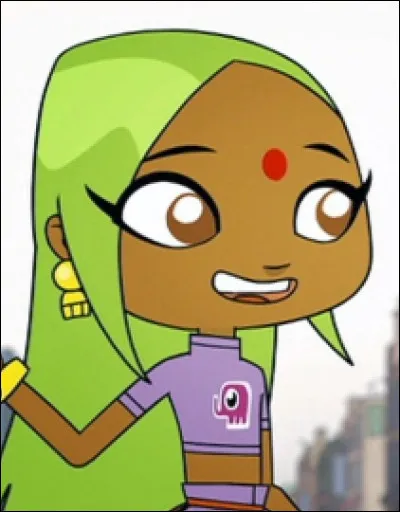 Dans ''Sally Bollywood'', de quelle couleur sont les cheveux de Sally ?