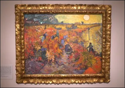 À quel artiste doit-on le tableau intitulé "La Vigne rouge" ?